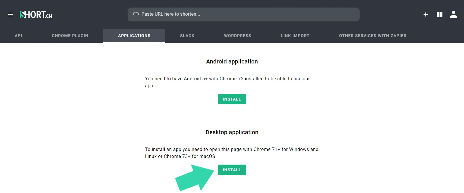 install-shortcm-app