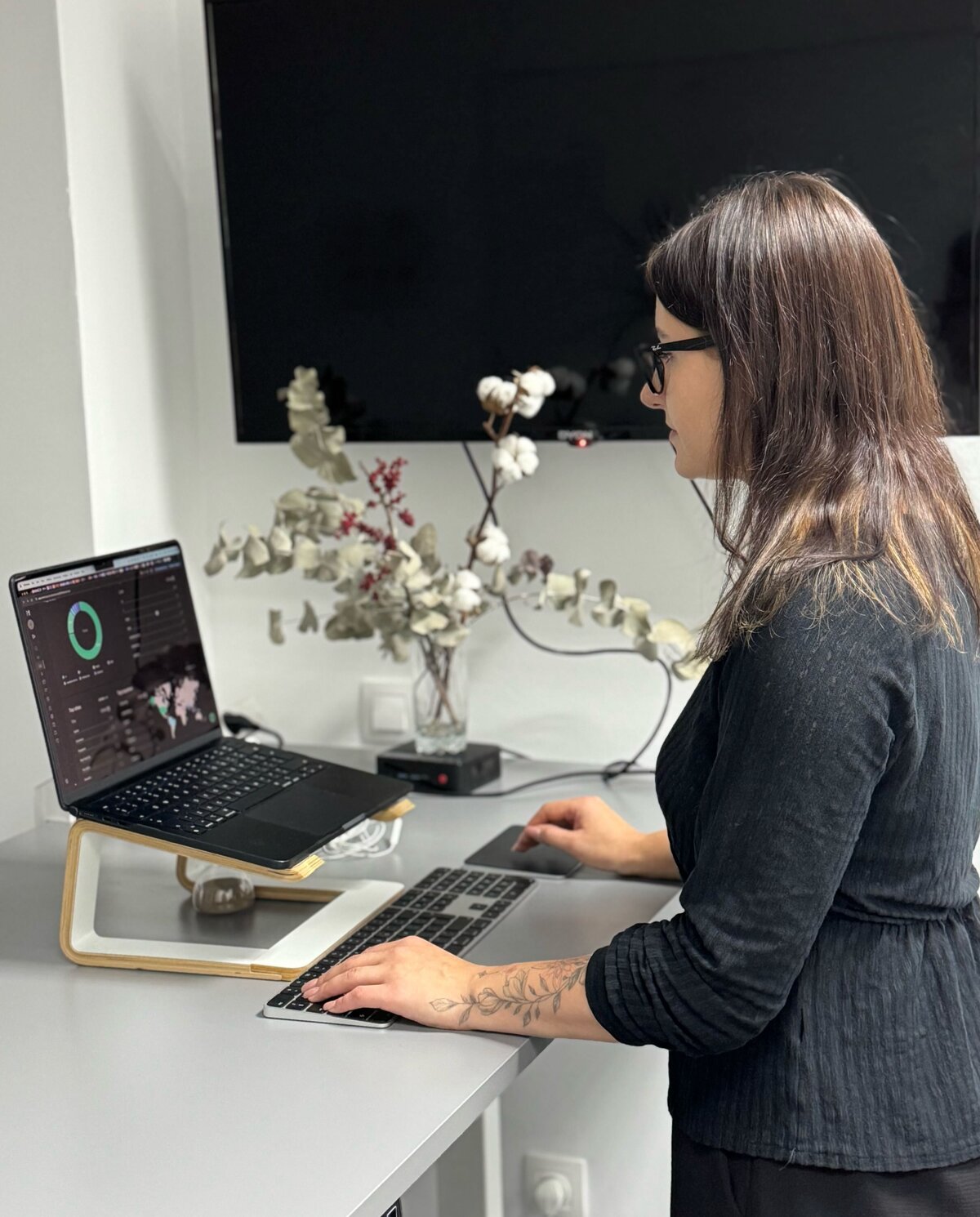 Creative workspace corner