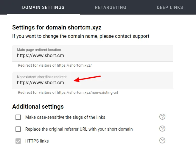 error-short-links