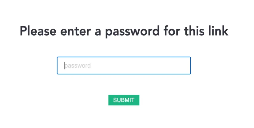 Short.io password protection