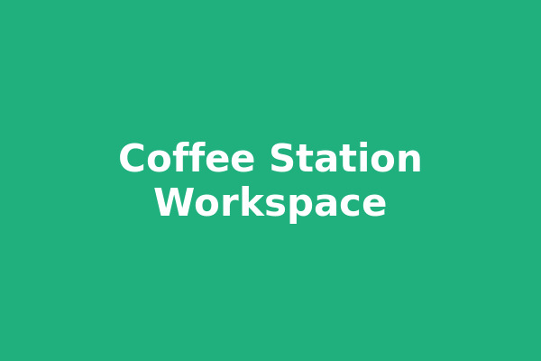 Coffee station setup